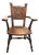 Antique Jacobean Revival Carved Oak Heraldic Armchair, Circa 1900 For Sale