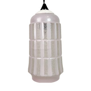 Vintage Glass Ceiling Light, 1970s For Sale