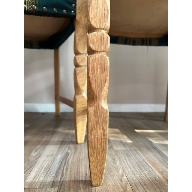 Mid-Century Modern Set of Four Danish Oak Dining Chairs in the Style of Henning Kjærnulf, Denmark, Circa 1970s For Sale - Image 3 of 5