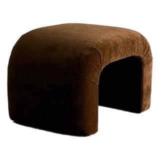 Mohair Waterfall Bench / Stool - Custom For Sale