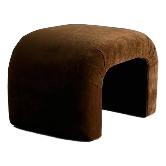 Mohair Waterfall Bench / Stool - Custom For Sale