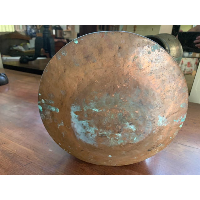 Antique Copper Hearth Pot Hand Forged With Iron Handle For Sale In Seattle - Image 6 of 9