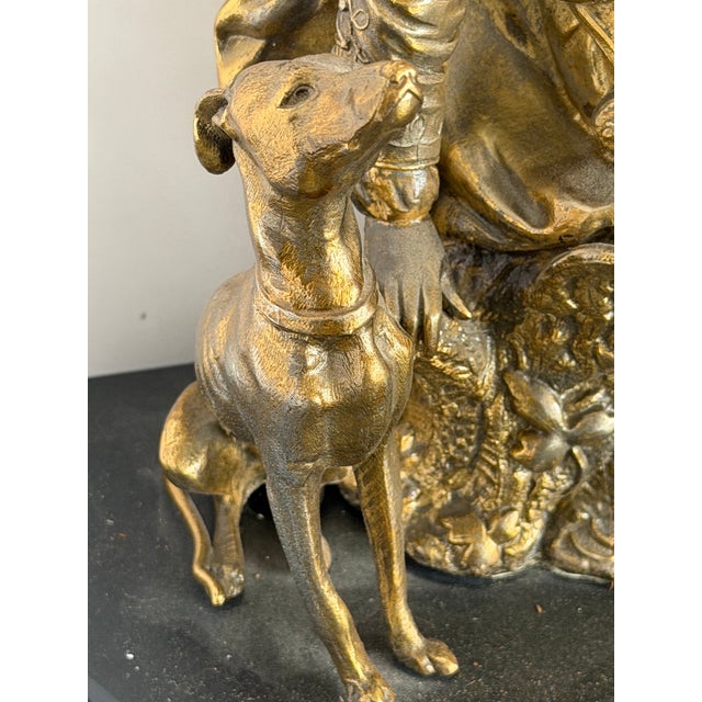 Victorian Adrien Étienne Gaudez French Bronze Hunter With Dogs and Rifle, “Hors Concours,” Late 19th Century For Sale - Image 3 of 11