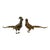 Mid 20th Century Brass Chicken Figurines - Set of 2 For Sale