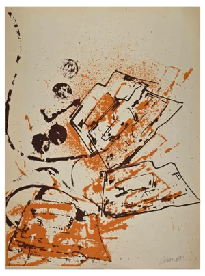 Arman, Abstract Composition, 1980s, Lithograph