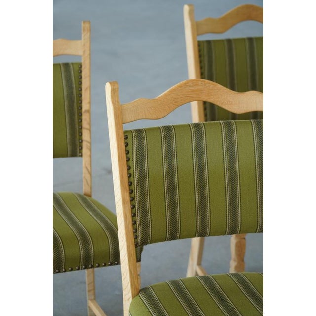 Mid-Century Modern Danish Oak Dining Chairs by Henning Kjærnulf, 1960s, Set of 8 For Sale - Image 11 of 18