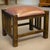 Mission Spindle Stool - Quarter Sawn Oak & Leather Michael's Cherry For Sale - Image 13 of 13