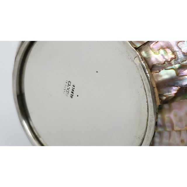 Silver Water Pitcher Abalone Shell For Sale - Image 10 of 10
