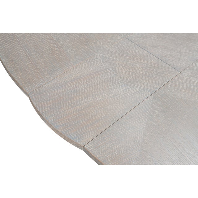 Gray Oak Expanding Dining Table - 85 1/2" For Sale - Image 9 of 11