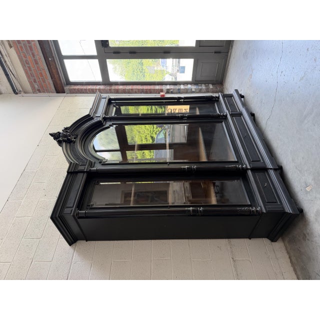 Large Napoleon III Bookcase in Wood and Glass For Sale - Image 11 of 11