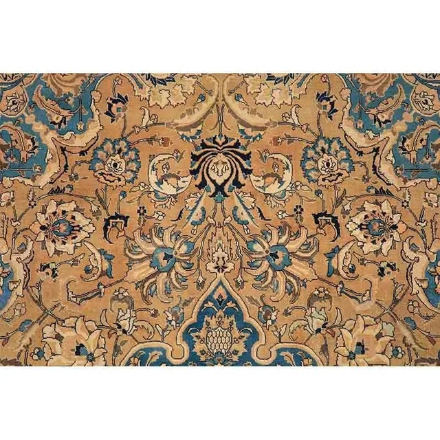 1940s 1940s Old Persian Tabriz Area Rug 9’4″ X 12’4″ For Sale - Image 5 of 12