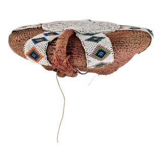 Early 20th Century Zulu Isicholo Married Woman Headdress South Africa Dori Collection For Sale