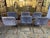 Stainless Steel and Velvet Chairs, 1970s, Set of 6 For Sale - Image 3 of 9