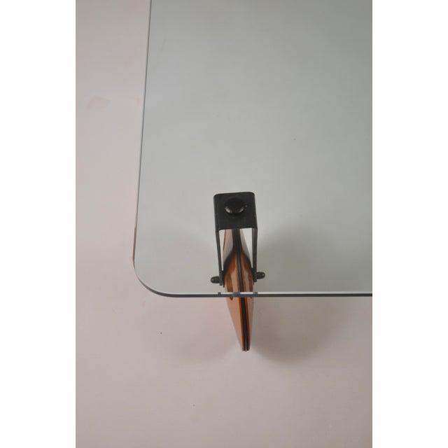 Vintage Industrial Coffee Table on Casters in Wood by Gae Aulenti for Fontana Arte, 1980s For Sale - Image 10 of 16