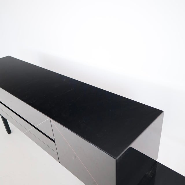 Black Gianfranco Frattini Attributed Credenza For Sale - Image 8 of 12