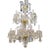 Italian Twist Glass Chandelier For Sale