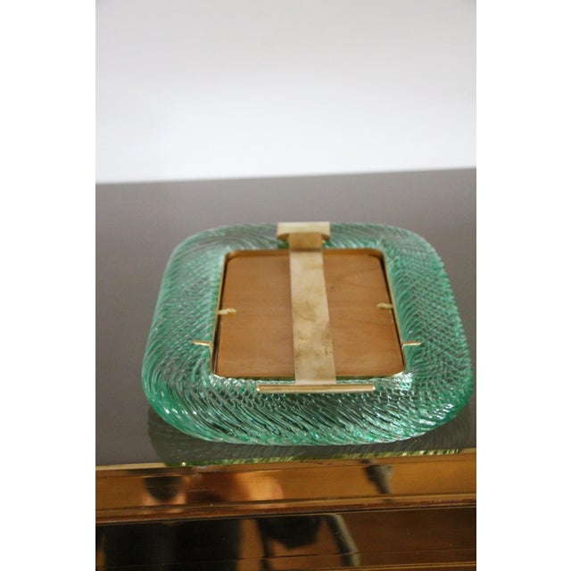 Aquamarine Murano Glass Frame, 2000s For Sale - Image 12 of 17