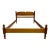 Vintage Full Size Colonial Style Solid Maple Low Poster Bed For Sale