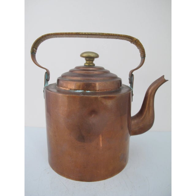 Early 20th Century Antique Chinese Copper Tea Kettle Teapot For Sale - Image 5 of 10