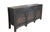 This late 19th century style sideboard and entertainment center is handmade using pine, featuring a weathered black finish...