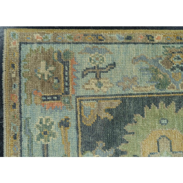 Turkish Oushak Rug 2'7" x 9'9" #19204 For Sale - Image 4 of 8