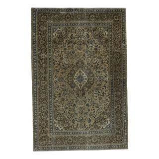 Vintage Middle Eastern Hand-Knotted Rug For Sale