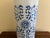 Vintage Chinoiserie Blue & White Porcelain Umbrella Stand With Floral Motif For Sale - Image 9 of 13