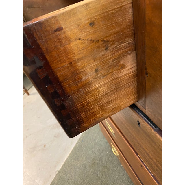 Wood English 19th Century Mahogany Campaign Chest For Sale - Image 7 of 7