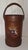 1930s Art Deco Cowhide Leather Wastepaper Basket, 1930s For Sale - Image 5 of 5