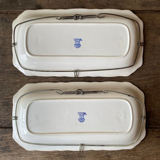 Antique Cauldon Ltd. England Blue Moore Platters- a Pair