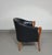 Black Armchairs in Walnut and Leather, Italy, 1980s, Set of 2 For Sale - Image 8 of 18