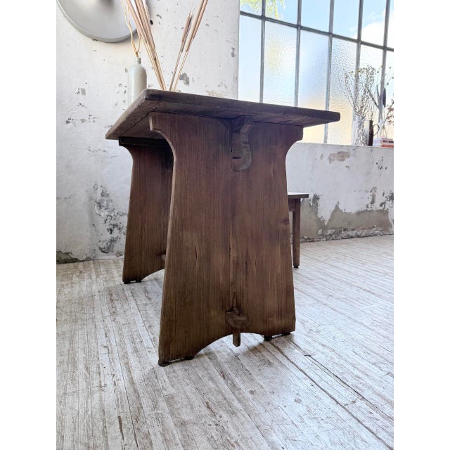 Brutalist Office Chair and Desk, 1950s, Set of 2 For Sale - Image 15 of 18