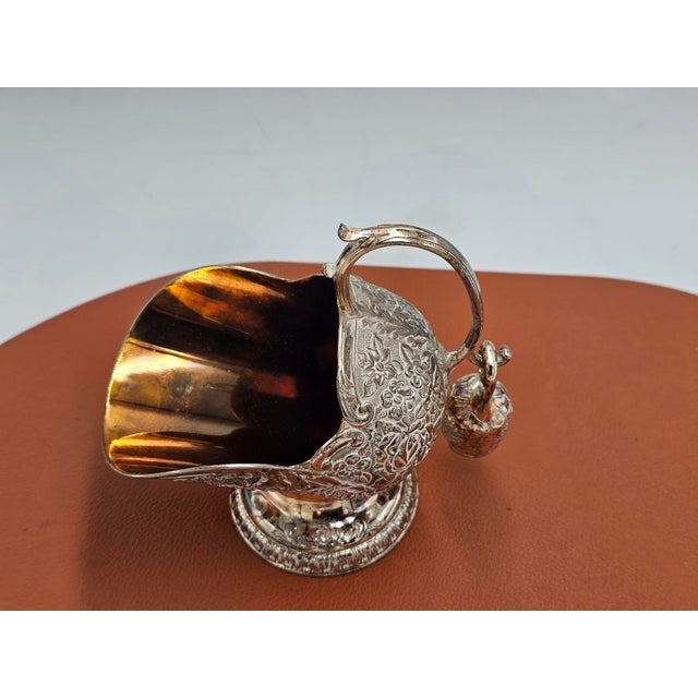 Art Deco Plated Sugar Bowl in Coal Car Shape, 1950s For Sale - Image 3 of 9