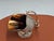 Art Deco Plated Sugar Bowl in Coal Car Shape, 1950s For Sale - Image 3 of 9