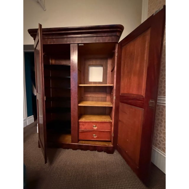 Mid 19th Century Mid 19th Century Biedermeir Wood Armoire For Sale - Image 5 of 9