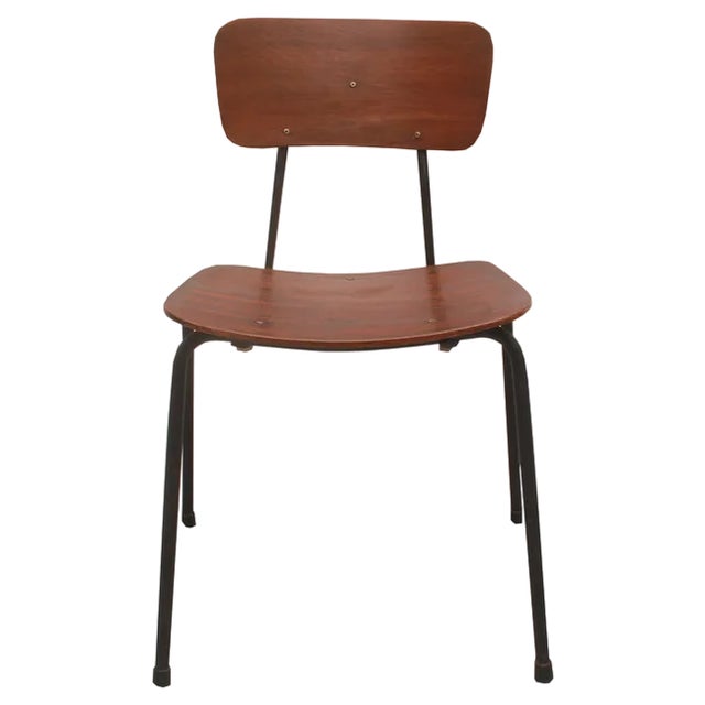 Industrial Style Plywood Chair, 1965 For Sale