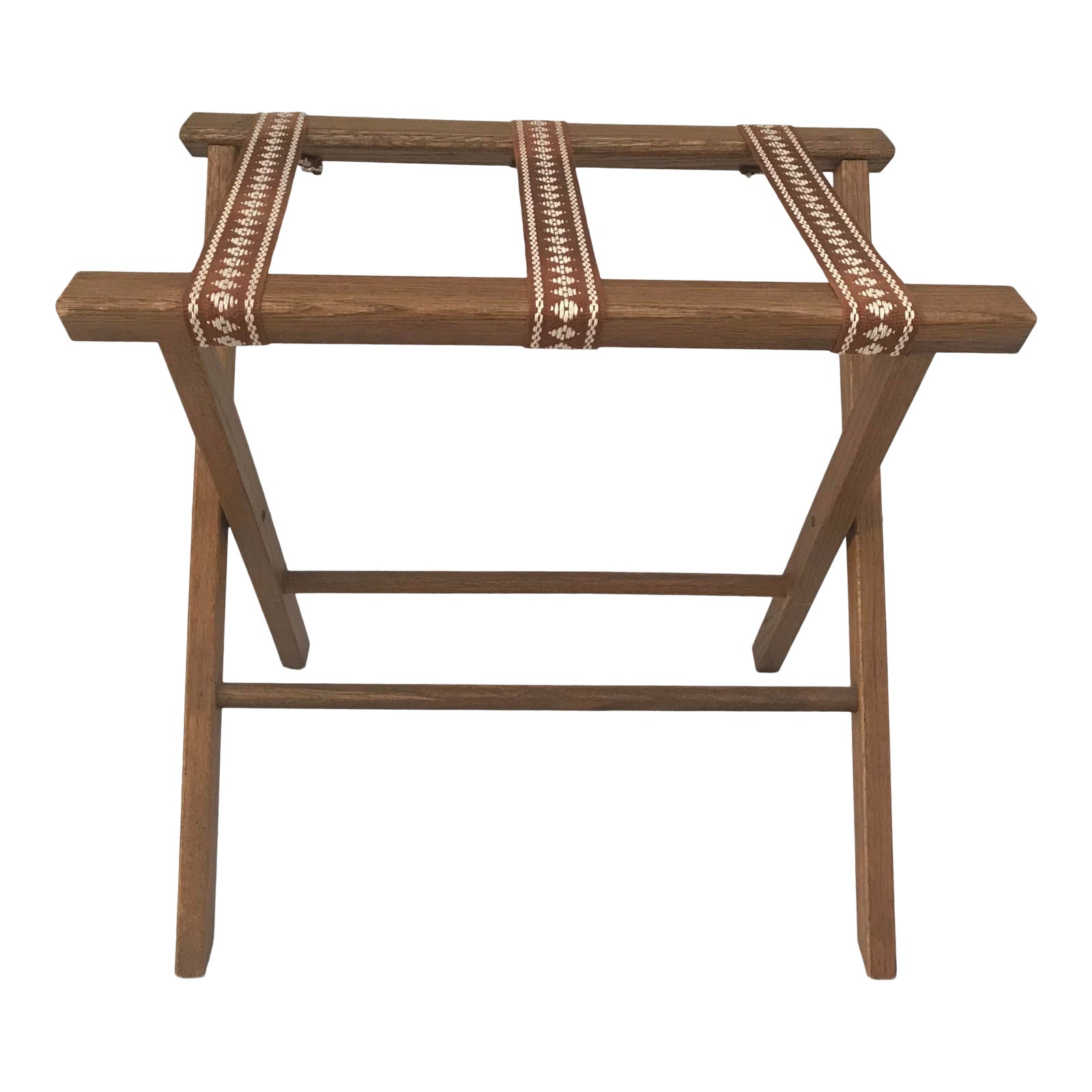 Vintage Wooden Folding Luggage Rack Chairish