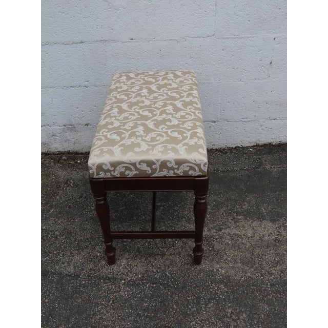 1940s Vanity Stool Bench Ottoman 6374a For Sale In Miami - Image 6 of 13