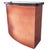 Mid-Century Modern Bespoke Modernist Curved Walnut Dry Bar W/ Black Lacquer Top For Sale - Image 3 of 8