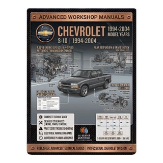 Chevrolet S-10 1994-2004, Car Repair Manual, Workshop Guide Book For Sale