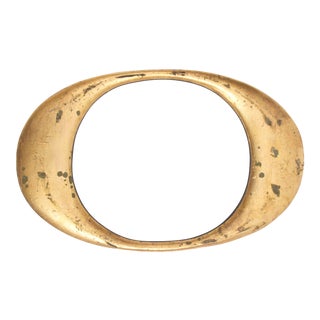 Early 20th Century Wood Gold Letter O For Sale