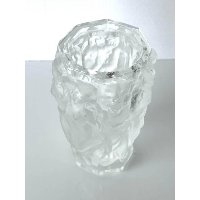 Art Deco Thick-Walled Bacchus Vase in Frosted Glass by René Lalique For Sale - Image 6 of 7