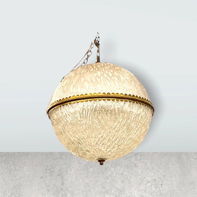 1960s 1960s Large Murano Glass Chandelier by Barovier and Toso For Sale - Image 5 of 9