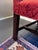 Wood Antique Camelback Chippendale Style Damask Fabric Sofa For Sale - Image 7 of 11