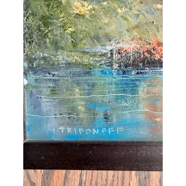 Contemporary California Oil Painting Seascape Impressionism Signed For Sale - Image 4 of 4