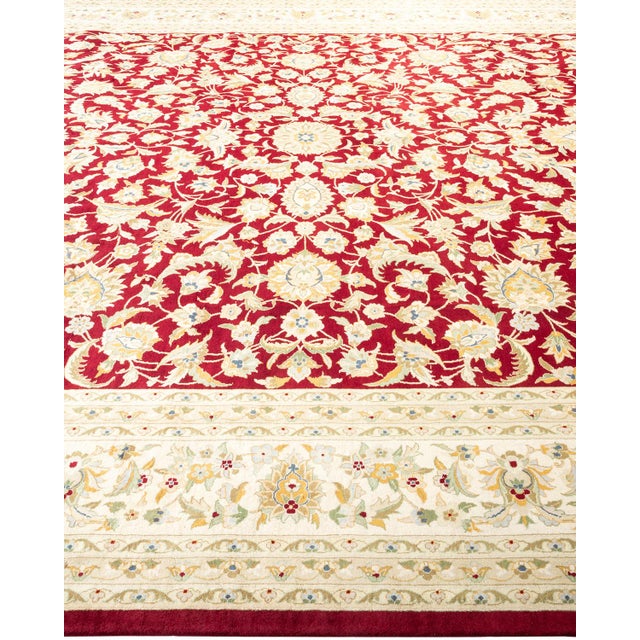 Solo Rugs Mogul, One-of-a-Kind Hand-Knotted Area Rug - Red, 10' 2" x 14' 9" For Sale - Image 4 of 8