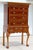 Chippendale 1950s Chippendale Revival Mahogany Highboy Chest on Stand With Satinwood Inlay & Ball-and-Claw Feet For Sale - Image 3 of 17