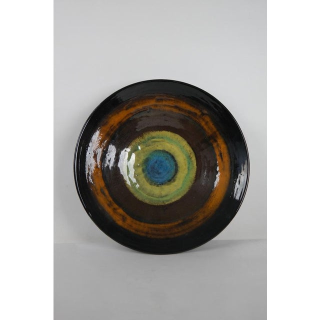 Vintage Ceramic Wall Plate, 1960s For Sale - Image 4 of 9