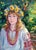 Figurative Oil Painting Girl in the Garden Alexander Nikolaevich Cherednichenko For Sale - Image 3 of 6