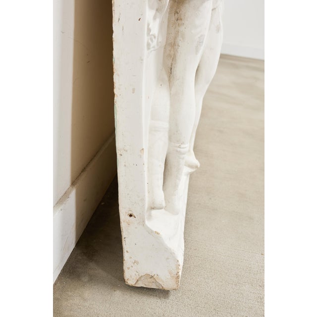 White Renaissance Style Plaster Relief Sculpture After Luca Della Robbia For Sale - Image 8 of 18